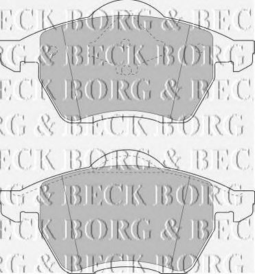 BORG & BECK bbp1446 -  Комплект тормозных колодок, дисковый тормоз